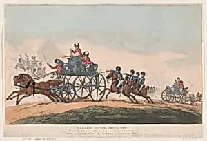 Sadlers Flying Artillery by Thomas Rowlandson
