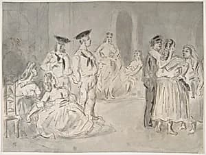 Sailors and Women by Constantin Guys