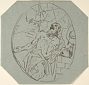 Saint Augustus by Georg Anton Urlaub