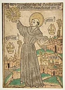 Saint Bernardino of Siena by Anonymous, German, Upper Germany, 15th century