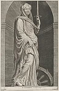 Saint Catherine, within a niche