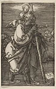 Saint Christopher Facing Left by Albrecht Dürer