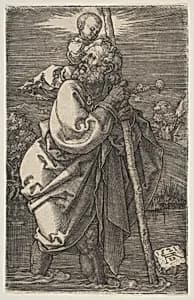Saint Christopher Facing Left by Albrecht Dürer
