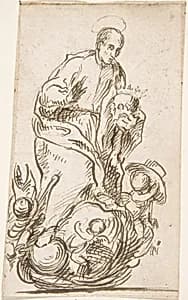 Saint Francis Borja by Anonymous, Spanish, School of Seville, 17th century|Pedro Duque Cornejo