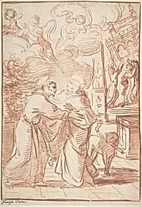 Saint Francis Meeting Saint Dominic by Francisco Vieira de Mattos (Il Lusitano)