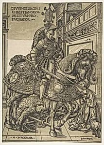 Saint George on Horseback by Hans Burgkmair