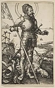 Saint George Standing by Albrecht Dürer