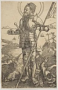 Saint George Standing (copy) by Albrecht Dürer