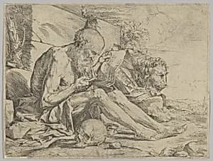 Saint Jerome Reading by Jusepe de Ribera (called Lo Spagnoletto)
