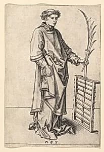 Saint Lawrence by Martin Schongauer