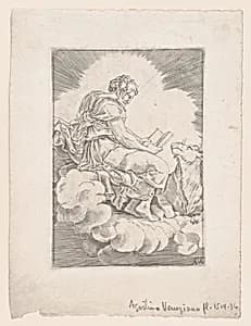 Saint Luke by Agostino Veneziano (Agostino dei Musi)|Giulio Romano