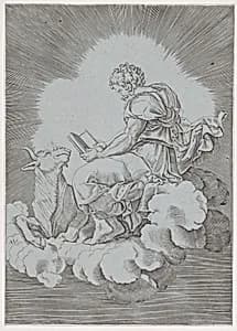Saint Luke by Anonymous, Italian, 16th to early 17th century|Agostino Veneziano (Agostino dei Musi)|Giulio Romano