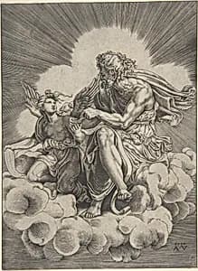 Saint Matthew by Agostino Veneziano (Agostino dei Musi)|Giulio Romano