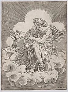 Saint Matthew by Agostino Veneziano (Agostino dei Musi)|Giulio Romano