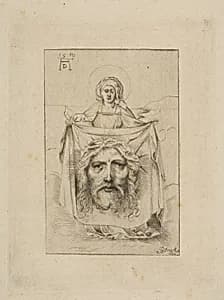 Saint Veronica with the Sudarium by Sebald Beham|Albrecht Dürer