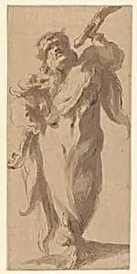 Samson (or Hercules?) by Jacques Bellange