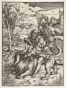 Samson Rending the Lion by Albrecht Dürer