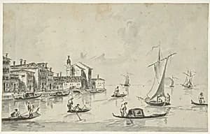 San Biagio on the Giudecca by Giacomo Guardi