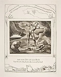 Satan Smiting Job with Boils