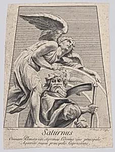 Saturn by Sir Nicolas Dorigny|Raphael (Raffaello Sanzio or Santi)