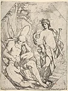 Saturn, Eros, and a Woman by Giuseppe Diamantini