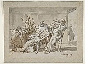 Scene from the Iliad by Michael Martin Drölling
