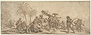 Scene of Africa (Allegory?) by Pieter Jacobsz. van Laer