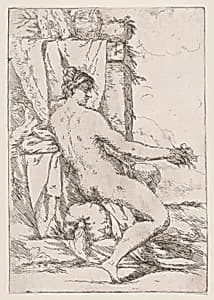 Seated woman facing right by Giuseppe Diamantini