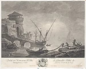 Second View of Marseille by Jacques Aliamet|Joseph Vernet