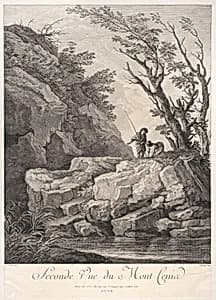 Second View of Mount Cenia by Jacques II Chereau|Joseph Vernet