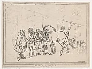 Selling a Horse by Thomas Rowlandson|S. W. Fores