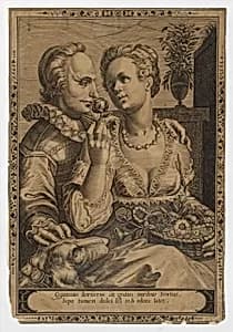 Sense of Smell (copy) by Jan (Pietersz.) Saenredam|Anonymous, Netherlandish, 16th century|Hendrick Goltzius