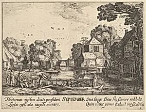 September by Wenceslaus Hollar|Jan van de Velde II