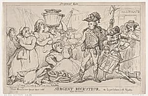 Sergent Recruteur by Thomas Rowlandson|S. W. Fores