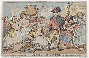 Sergent Recruteur by Thomas Rowlandson|S. W. Fores