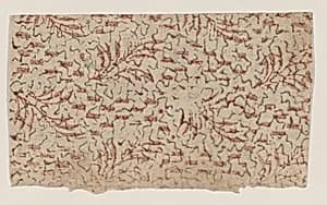 Sheet with overall abstract pattern by Anonymous