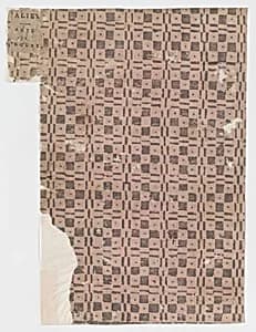 Sheet with overall checkerboard pattern by Anonymous