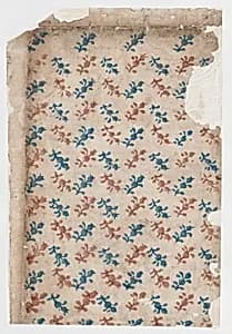 Sheet with overall floral pattern by Anonymous