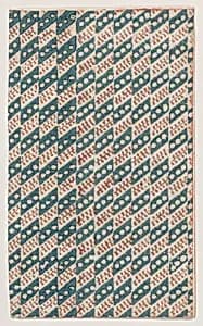 Sheet with overall zigzag pattern by Anonymous