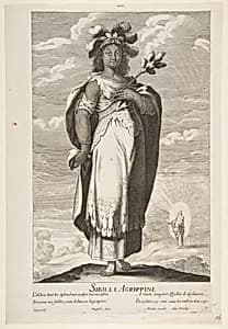 Sibylle Agrippa by Abraham Bosse|Pierre Mariette|Gilles Rousselet|Claude Vignon