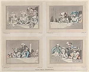 Side Box Sketches by Thomas Rowlandson|Samuel Alken