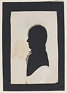 Silhouette of an unknown man