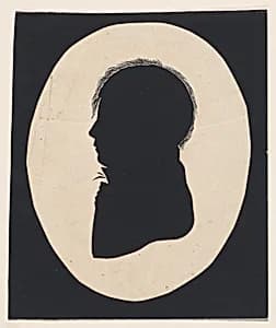 Silhouette of an unknown man