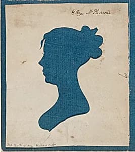 Silhouette of Eliza McPherson by W. Bruff