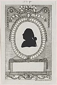 Silhouette of Graf Ferrari by Wilhelm Ackermann