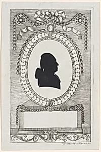 Silhouette of Graf Lodroni by Wilhelm Ackermann
