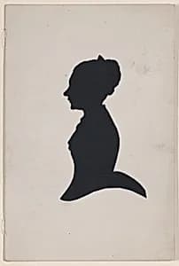 Silhouette of Miss Donath by Montague Abrahams