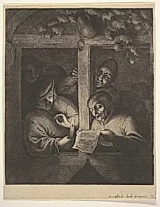 Singers at the Window by Adriaen van Ostade