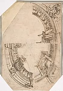 Sketch for a Ceiling by Anonymous, Italian, 16th century