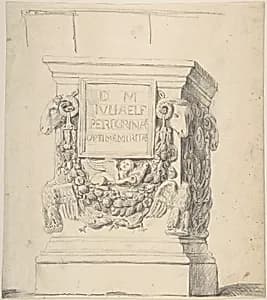 Sketch of a Classical Pedestal by Thomas Hardwick